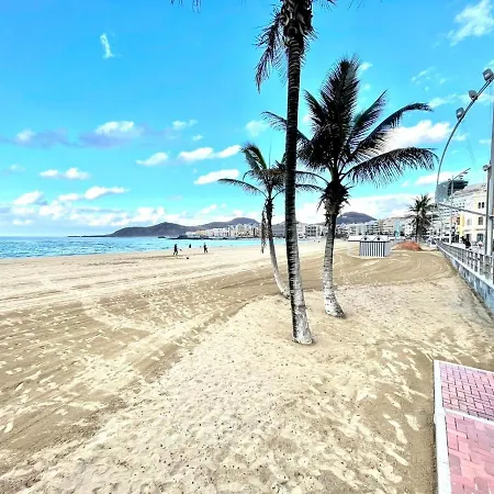 Interior Dbl Studio,wifi,only 50 M, Playa Las Canteras *